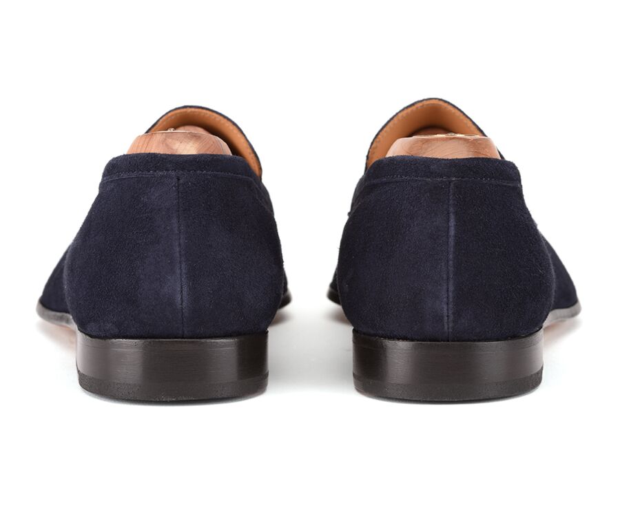Mocassin homme Velours Bleu Marine - BRIONE