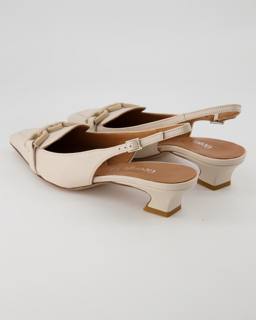 George Watts G9512 Slingpumps in Beige