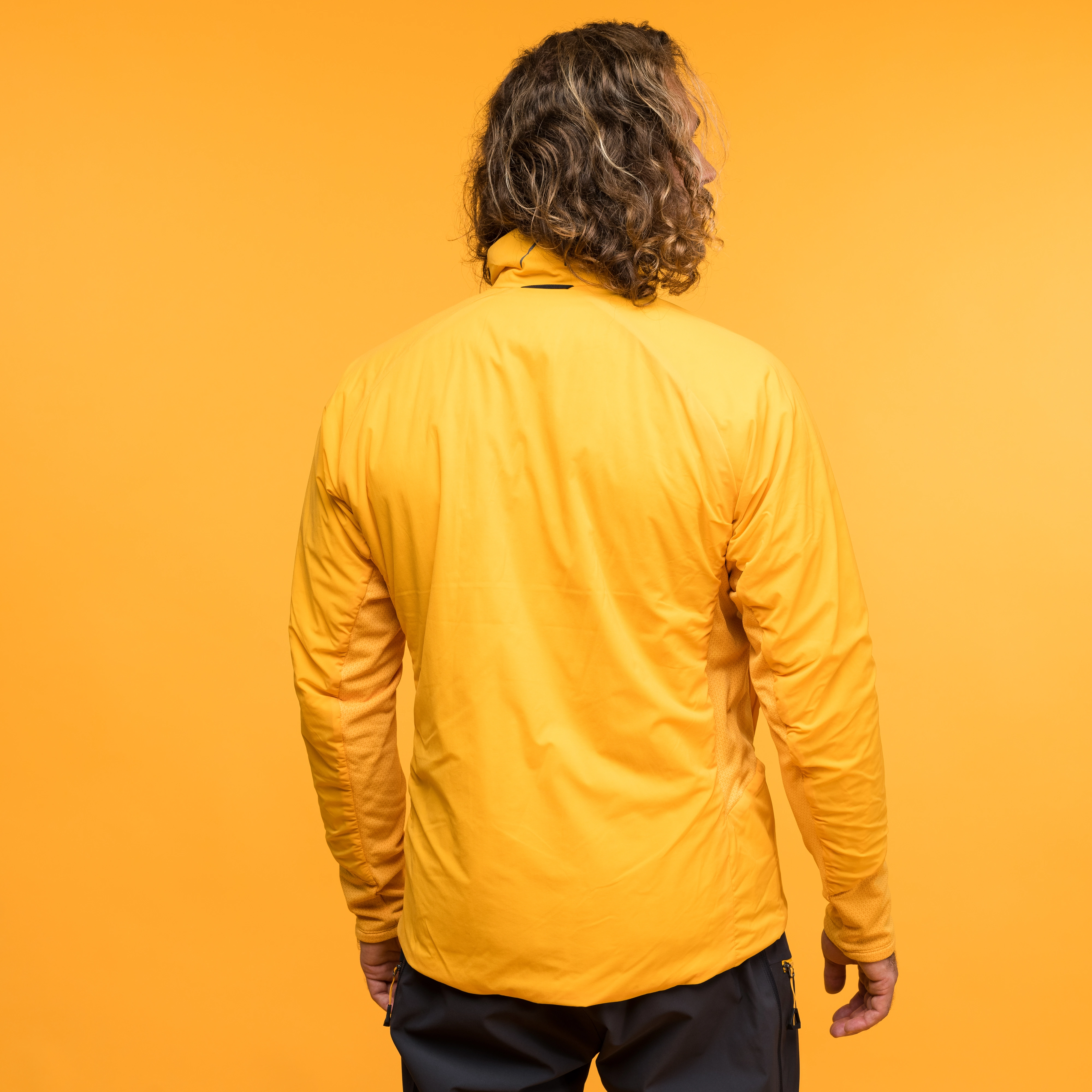 Y MountainLine Light Insulated Air Jacket Men Mango Yellow