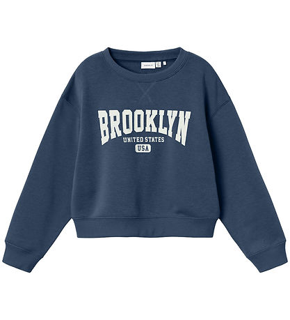 Name It Sweatshirt - Kurz geschnitten - NkfNiknaks - Dark Denim