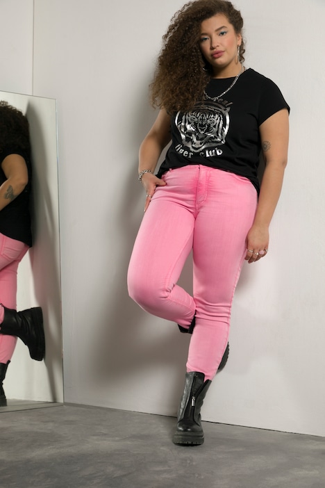 Skinny Jeans, High Waist, schmal, Color Denim, 5-Pocket
