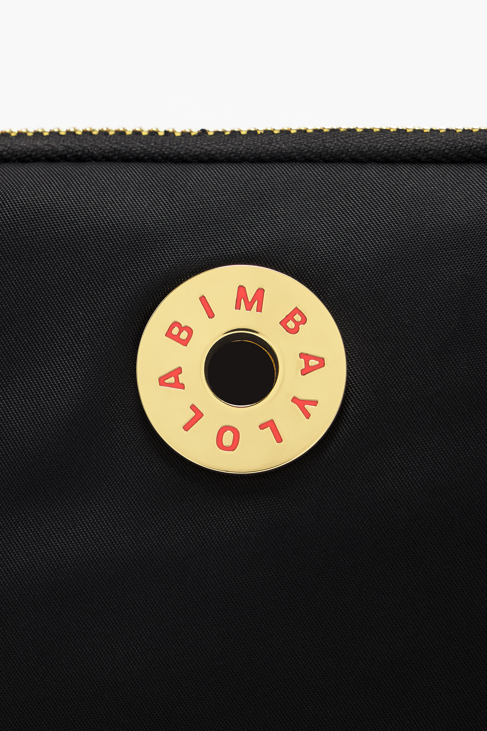 Bolsa retangular pequena de náilon preta