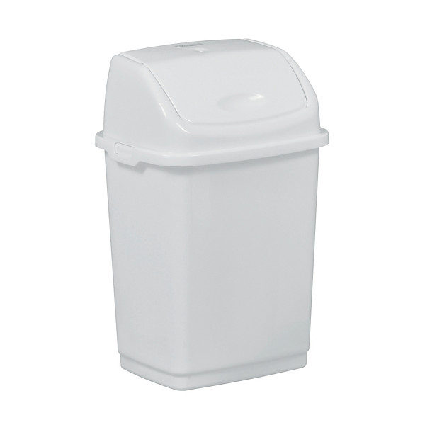 Poubelle à couvercle basculant Rossignol Clap blanche 5 L
