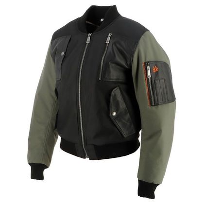 Blouson Helstons H-BOMB FEMME - Noir / Vert