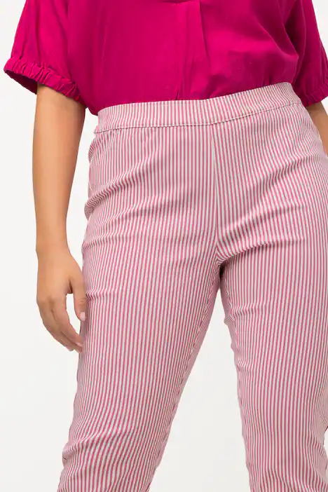 7/8-Bengalinhose Sienna, gemustert, schmales Bein, fuchsia pink