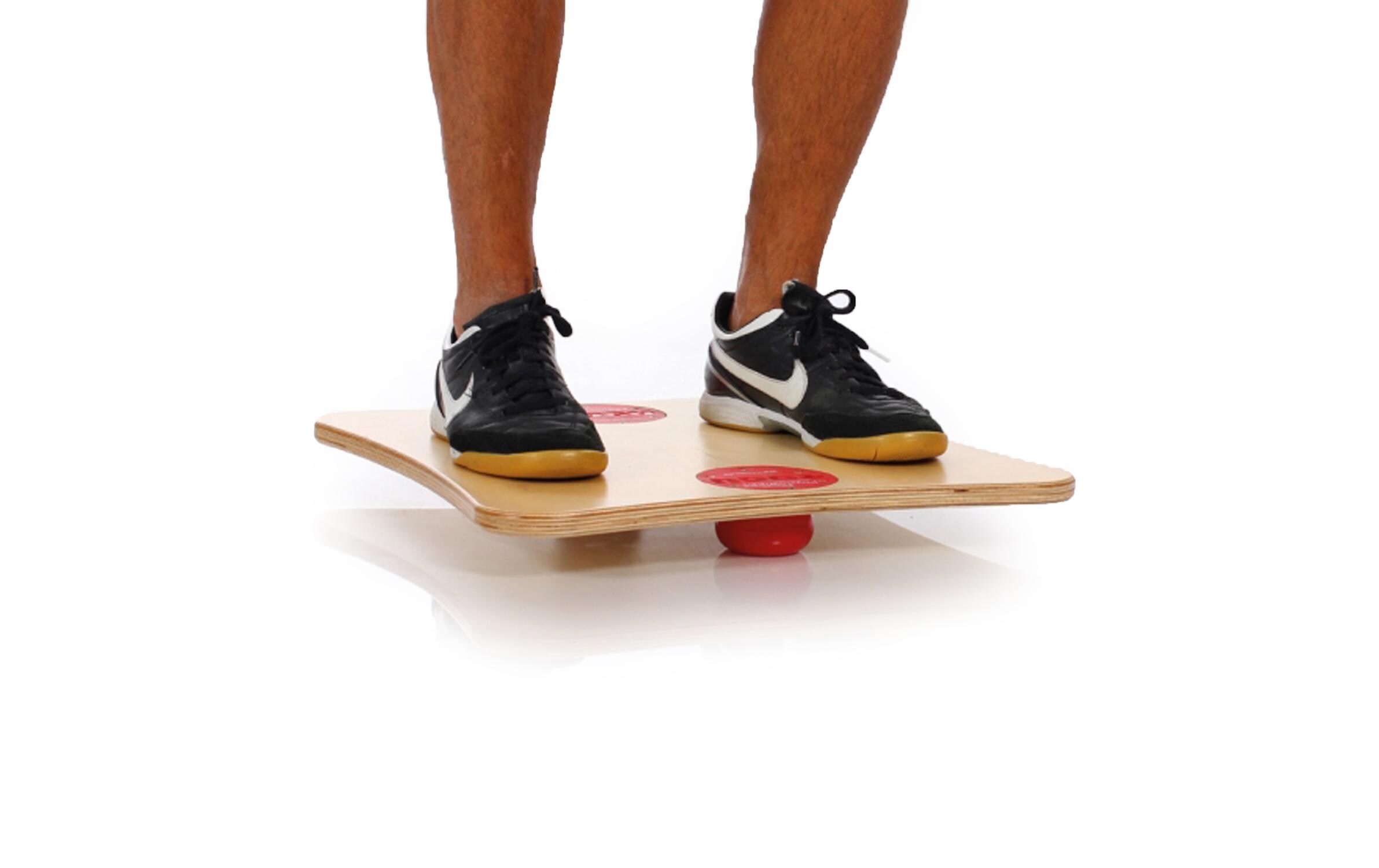 Balance Board Physiowippe Holz, Rot<br>Brett für Gleichgewichts-Übungen