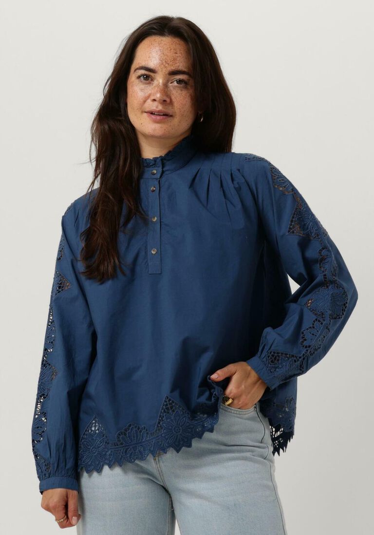 VANESSA BRUNO blauwe vanessa bruno blouse bay