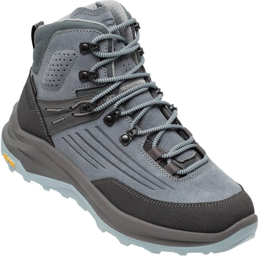Grisport Overland Mid suède wandelschoenen lichtblauw bruin