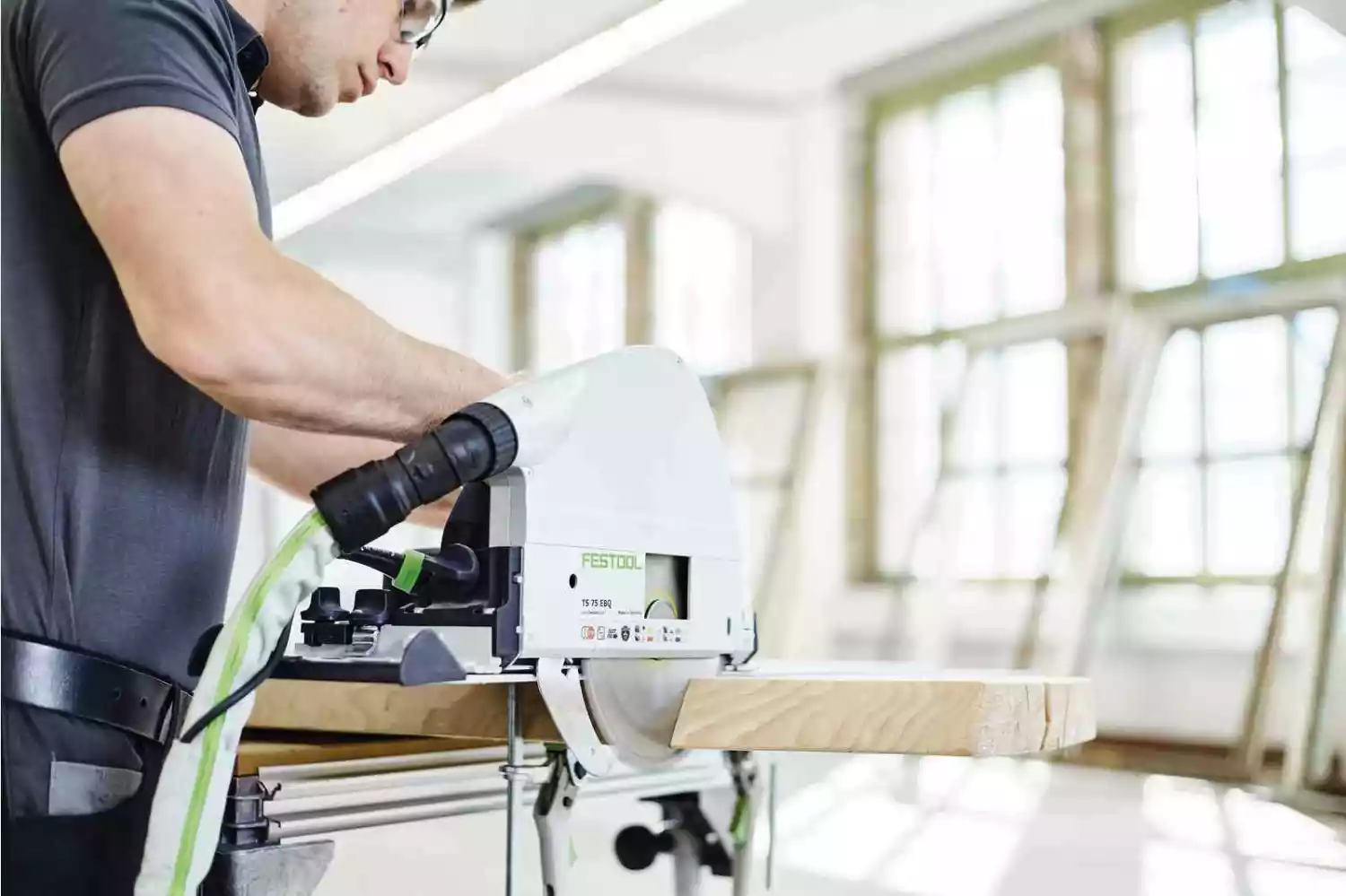 Festool TS 75 EBQ-Plus-FS Invalcirkelzaagmachine in Systainer - incl. geleiderail