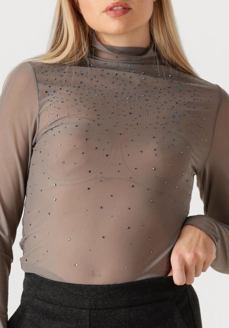 taupe marc cain collection top zc 48.15 j47