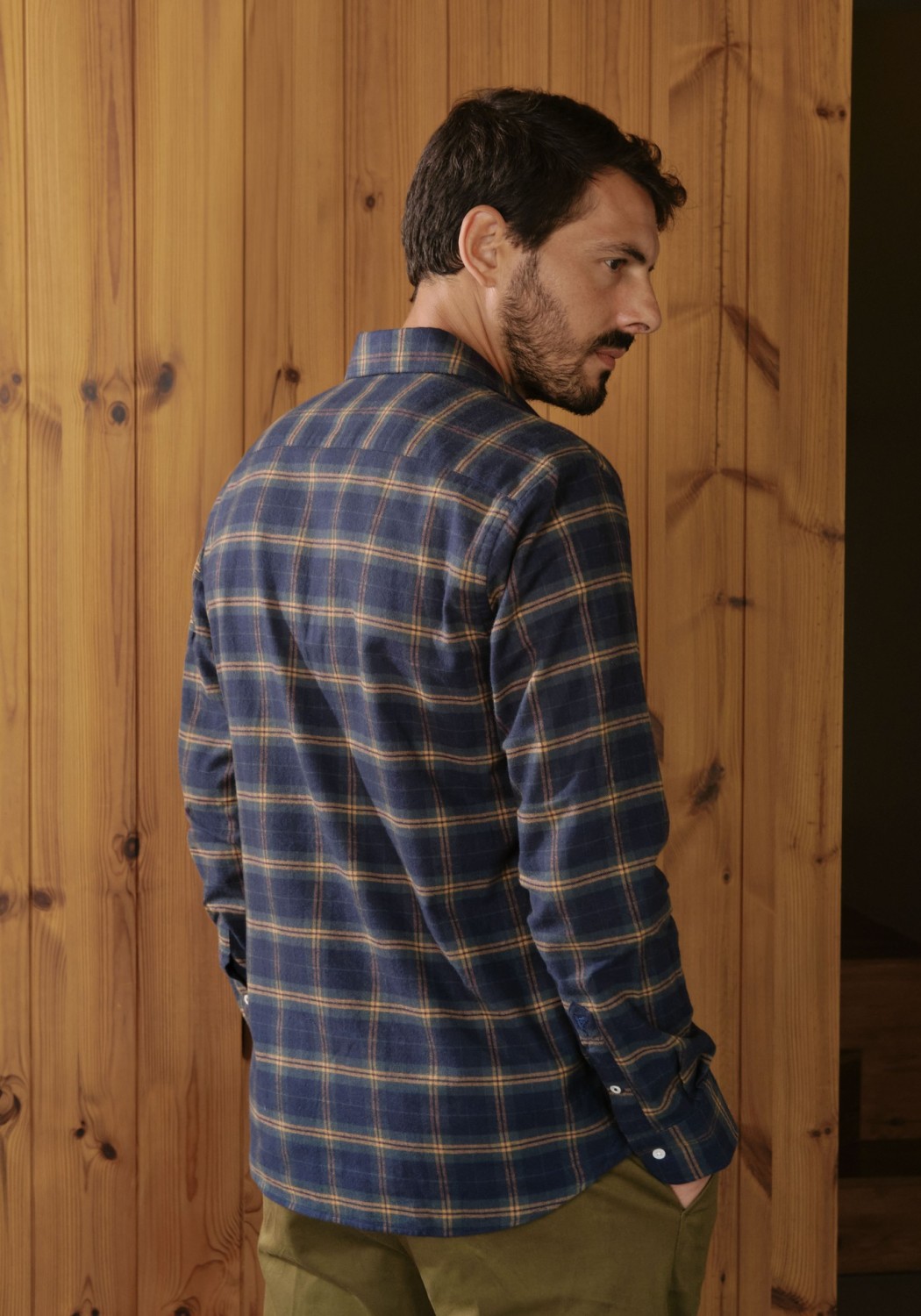 Carpasus Flanell-Hemd Castanio Check Marine