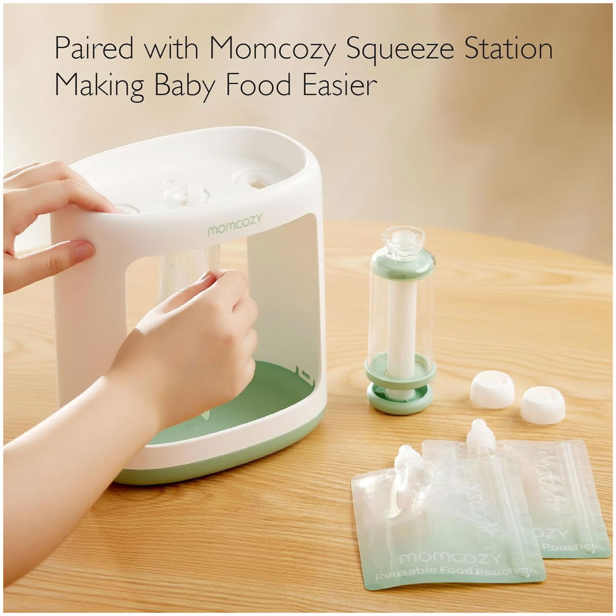 MomcozyMomcozy   Wiederverwendbare Baby-Nahrungsbeutel