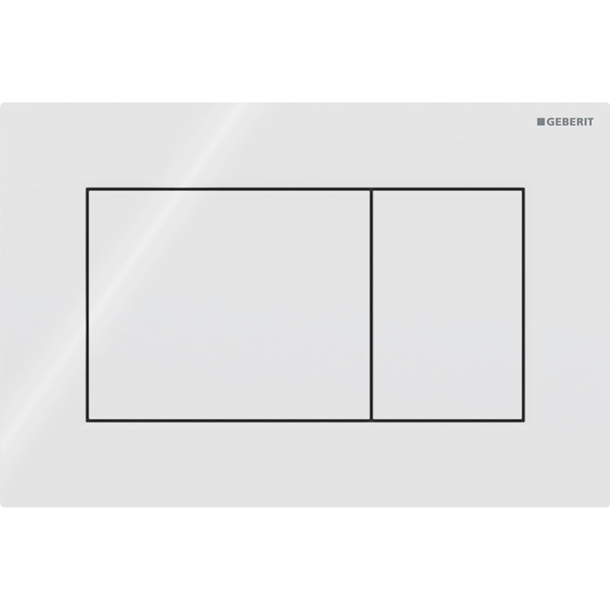 Geberit Sigma01 Square drukplaat wit glans