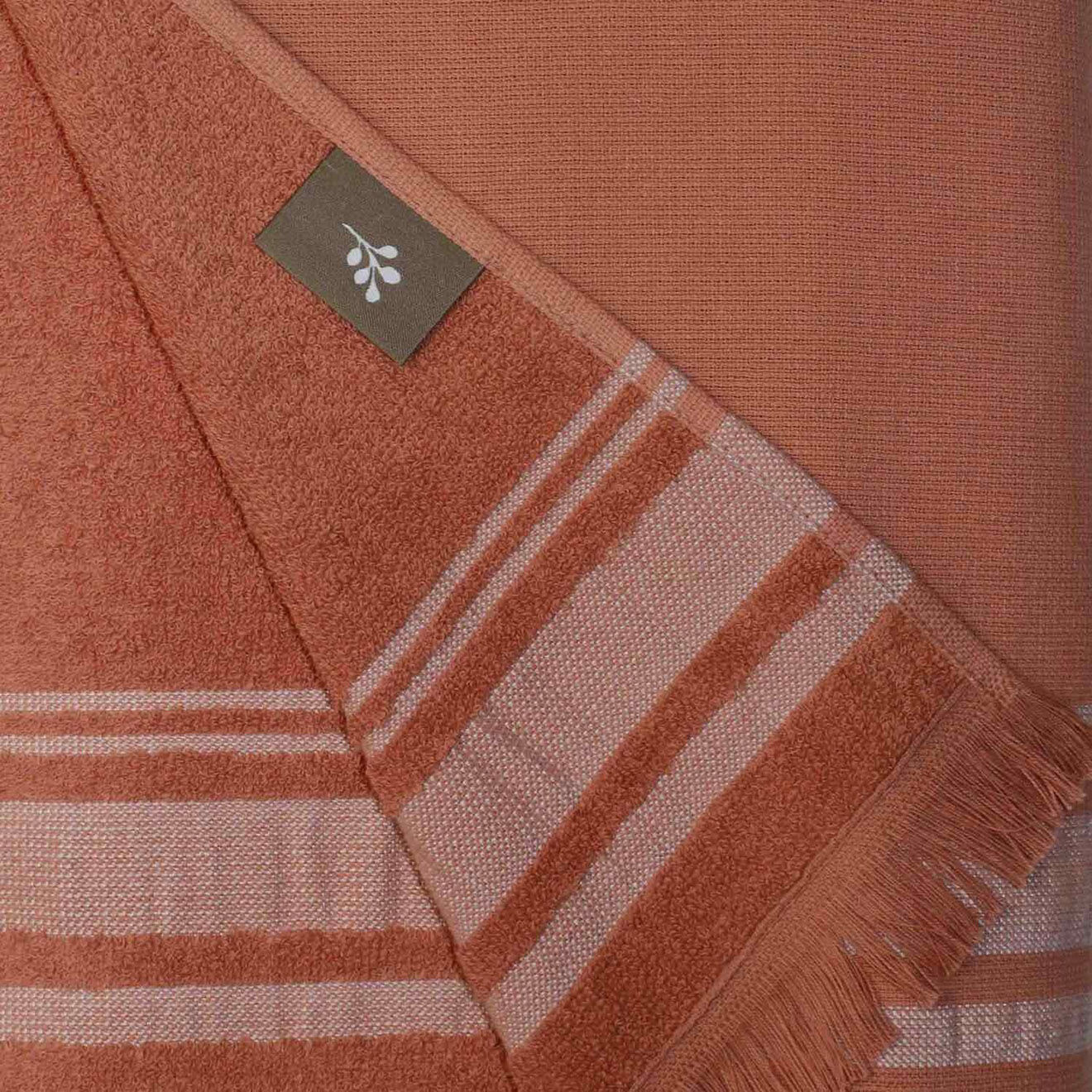 Febronie Fouta éponge Faro rose - 100x180 cm