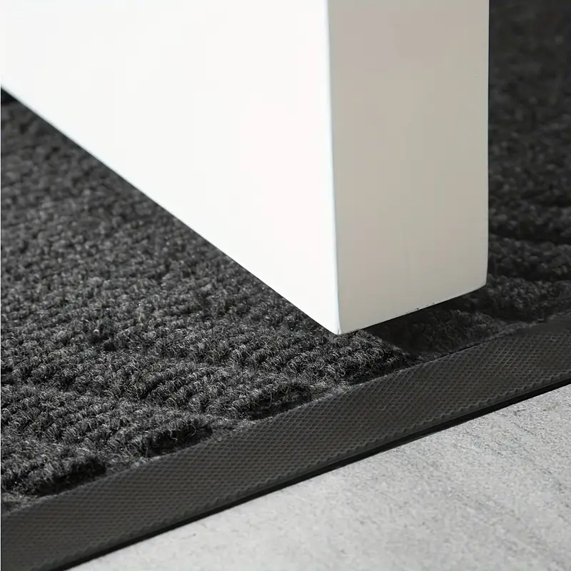 (90x60cm) Fussmatte Anti-Rutsch Türmatte Boden Teppich Welcome - Dunkelgrau