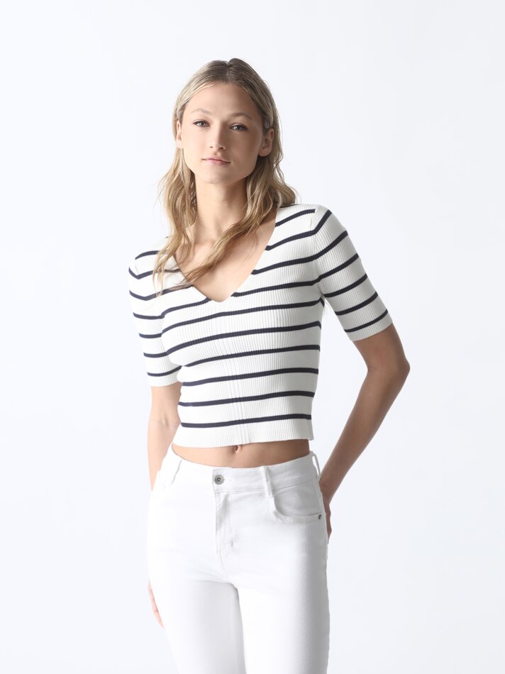 Calça jeans push-up - Branca