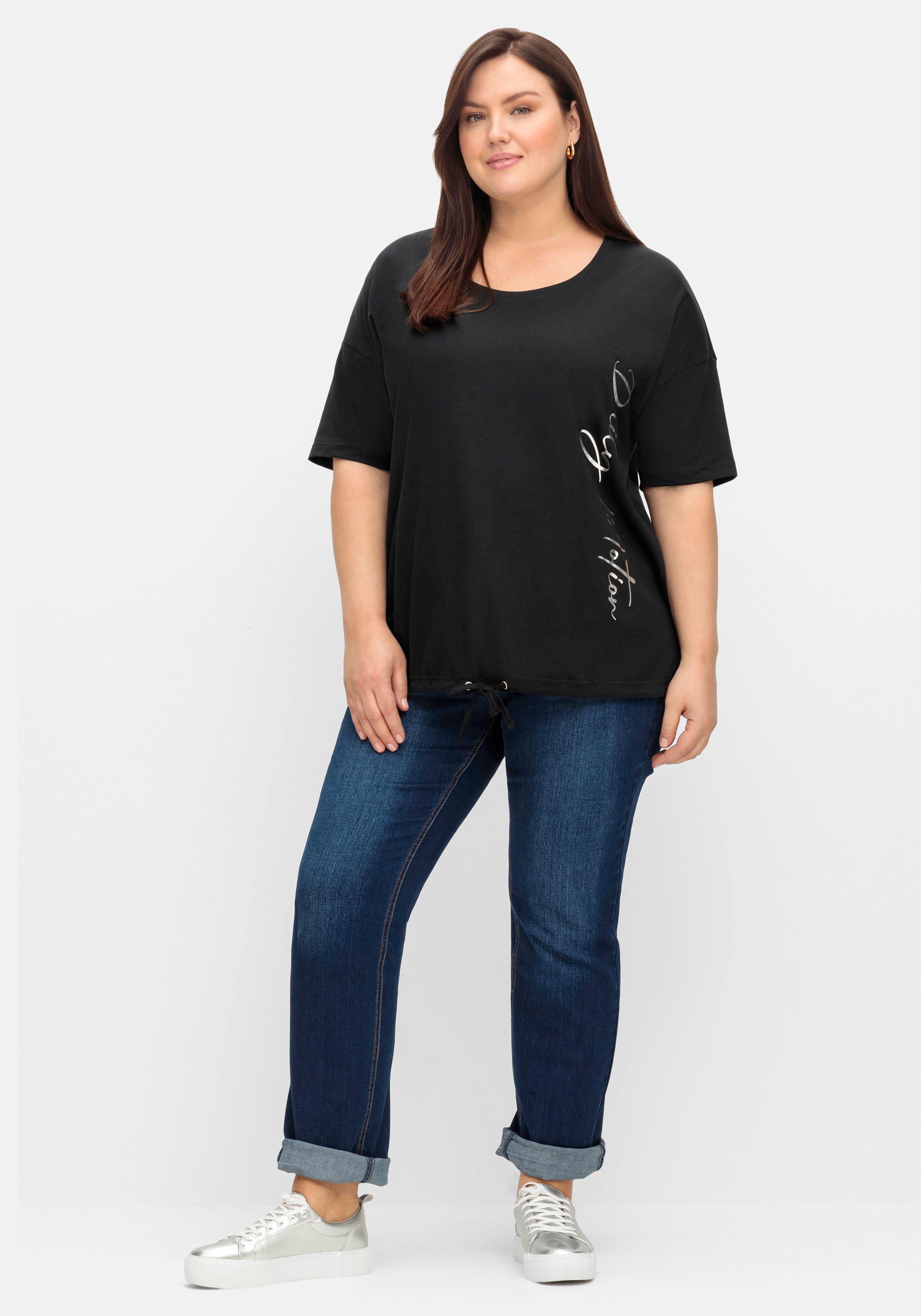 Shirt mit Tunnelzug und seitlichem Folienprint