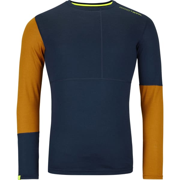 T-shirt thermique ORTOVOX 185 ROCK'N'WOOL LONG SLEEVE M DEEP OCEAN