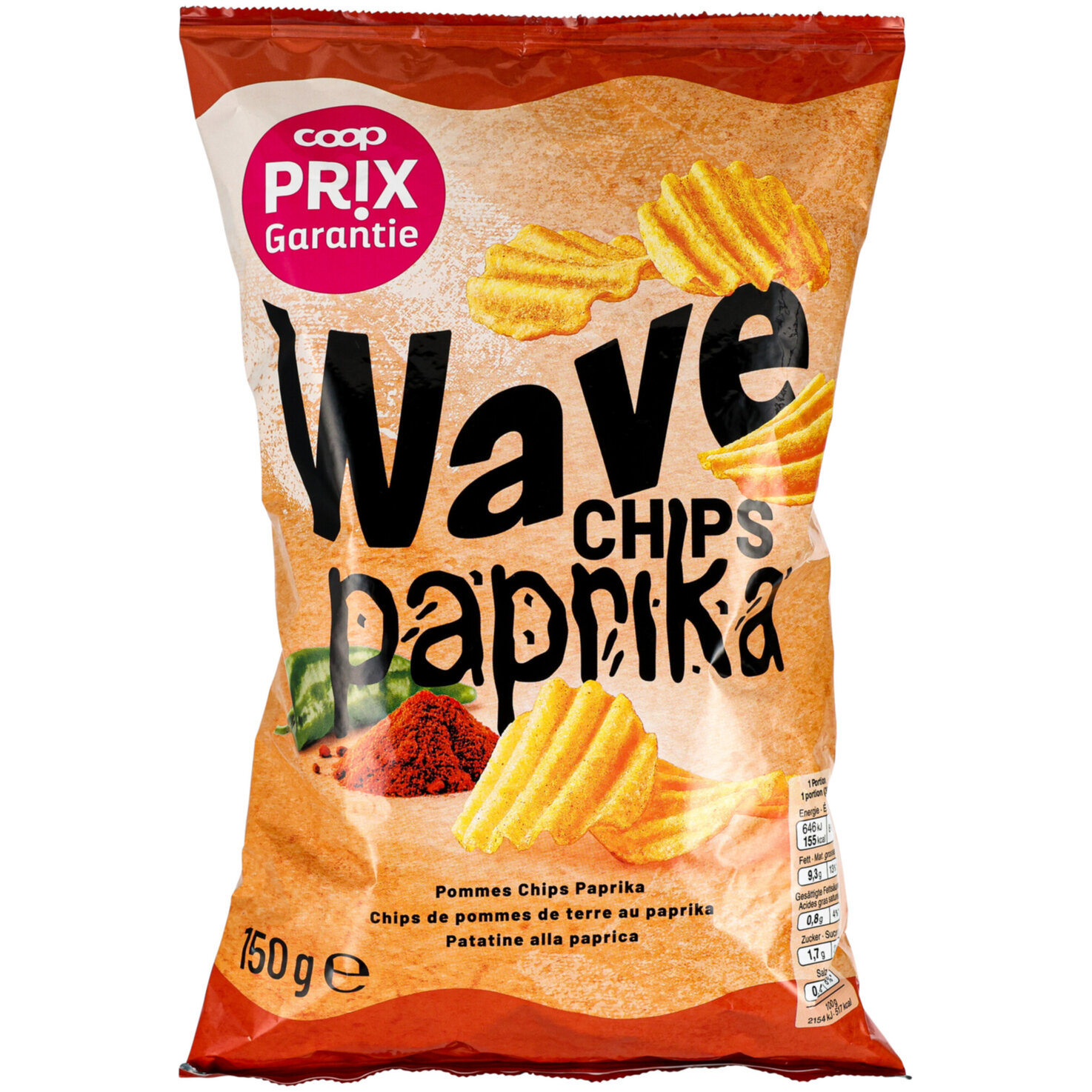 Prix Garantie Waved Chips Paprika