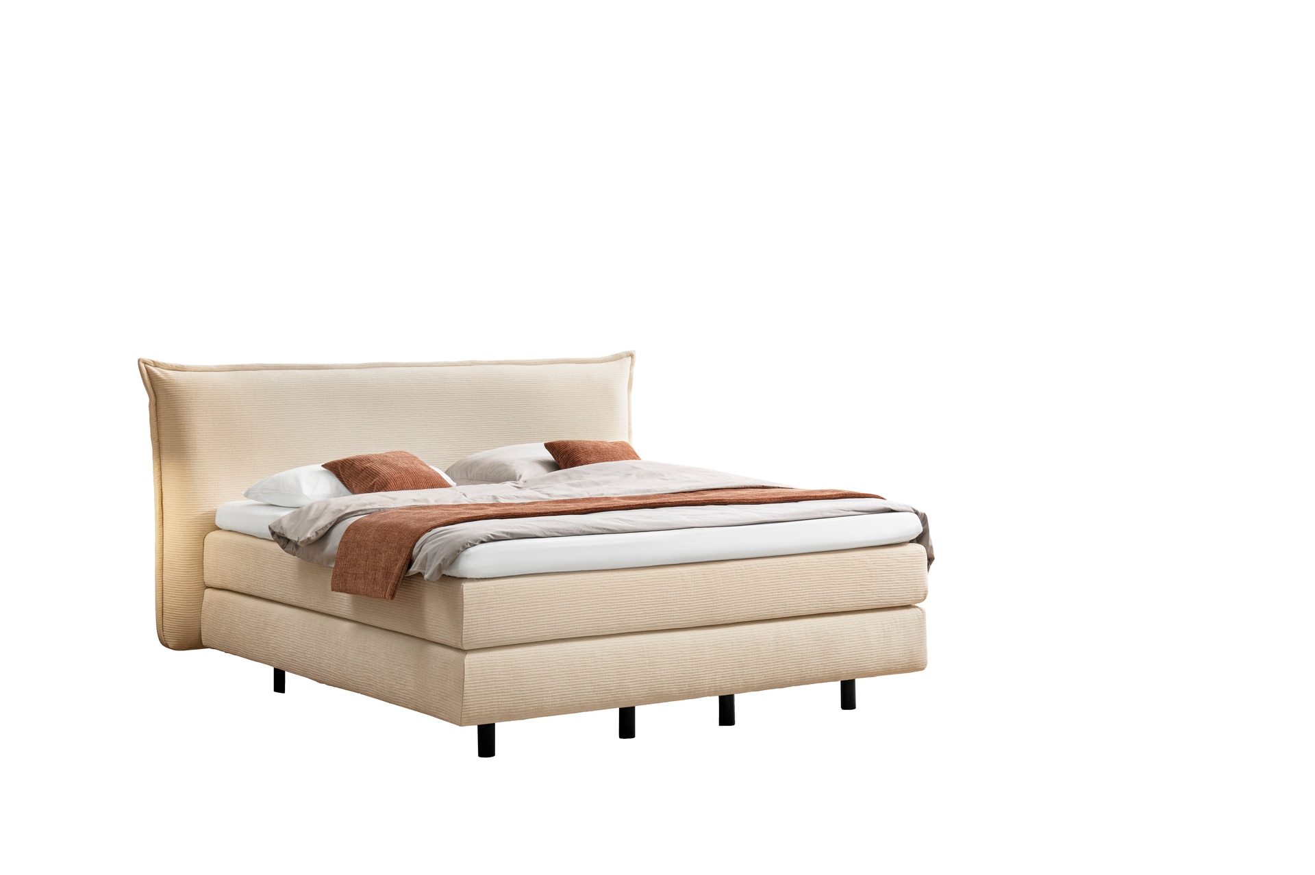 MONDO Boxspringbett JEREZ 180 x 200 cm beige