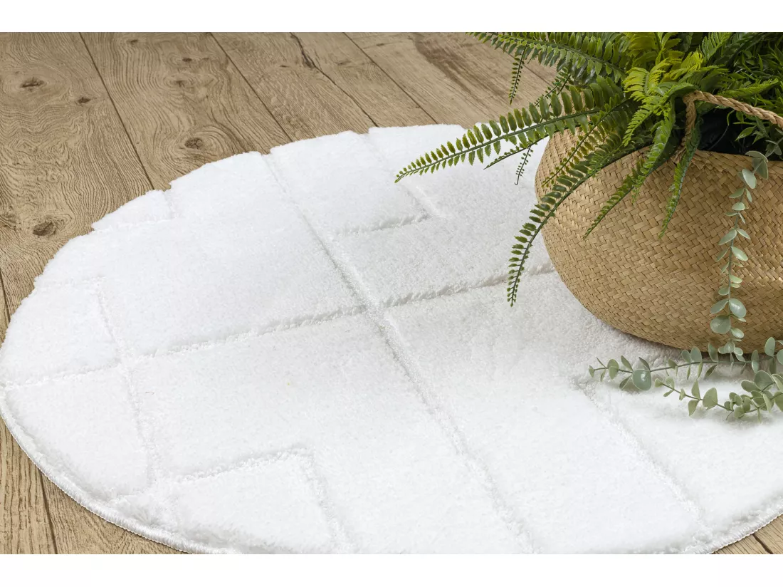 Tapis de salle de bain SUPREME cercle LINES, lignes, antidérapant, do cercle 100 cm