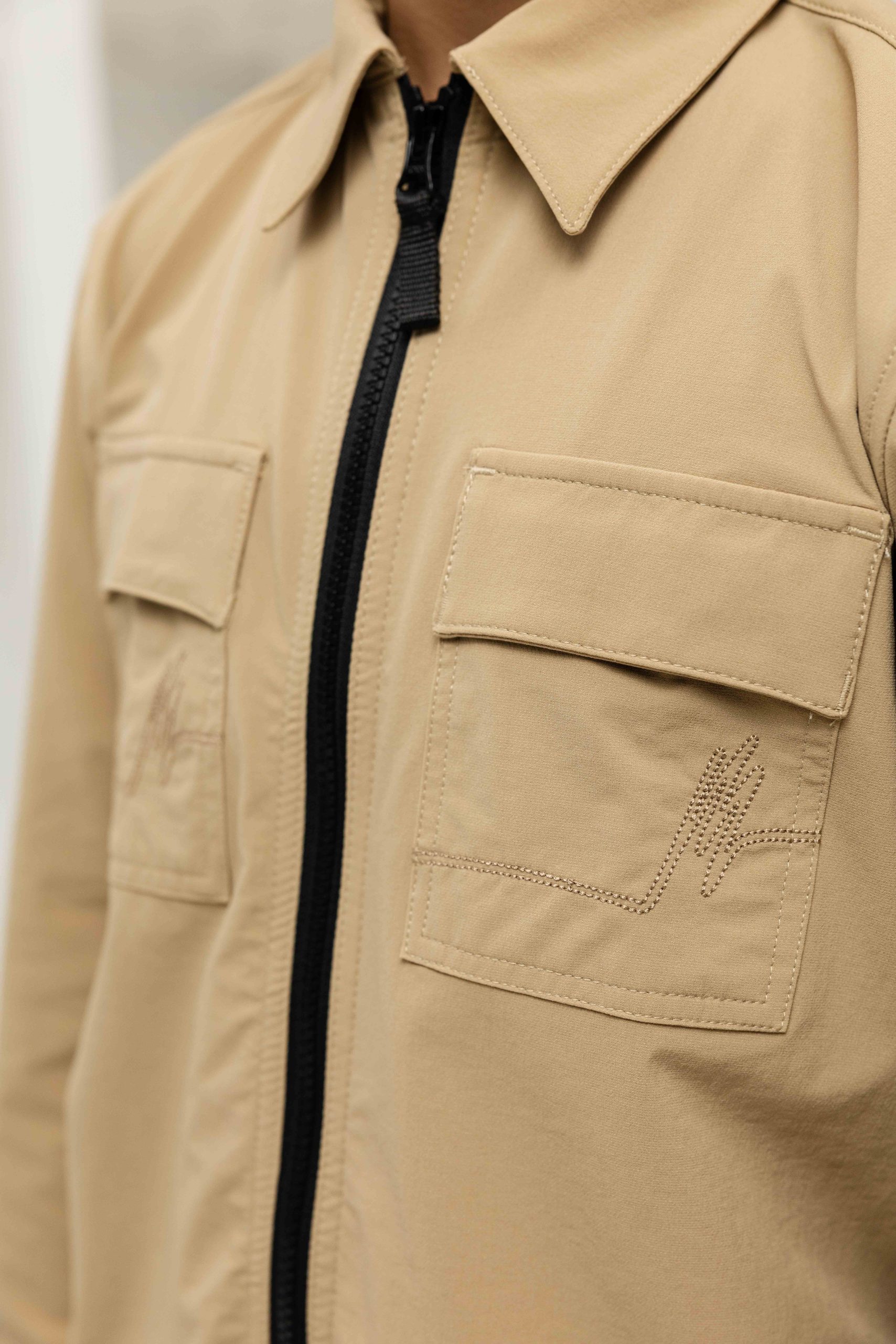 Malelions Ripstop Zip Overshirt Kids Bruin
