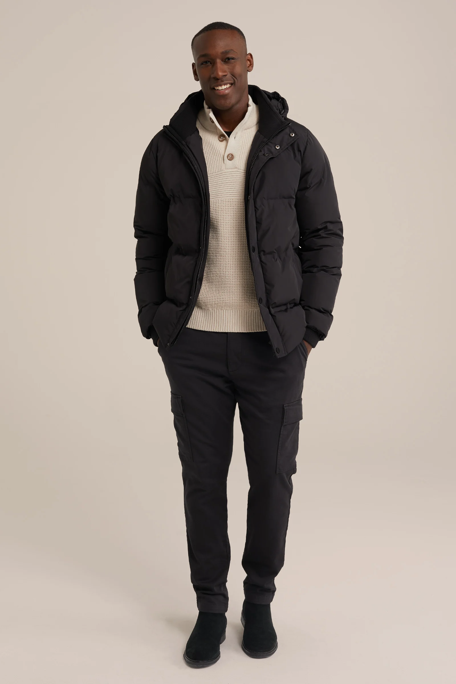 pufferjacket WE Fashion Zwart