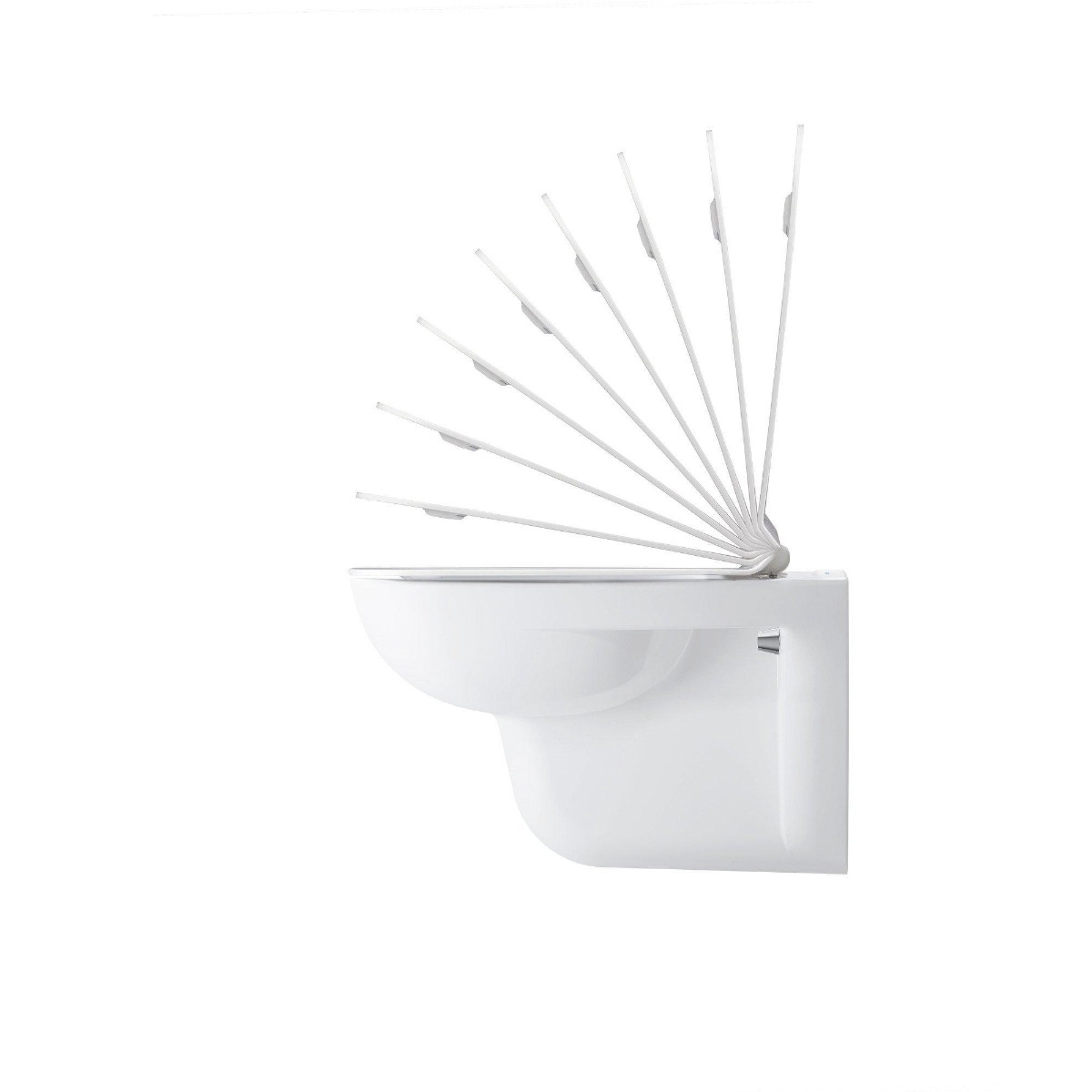 Duravit D-Code toiletzitting duroplast wit glans