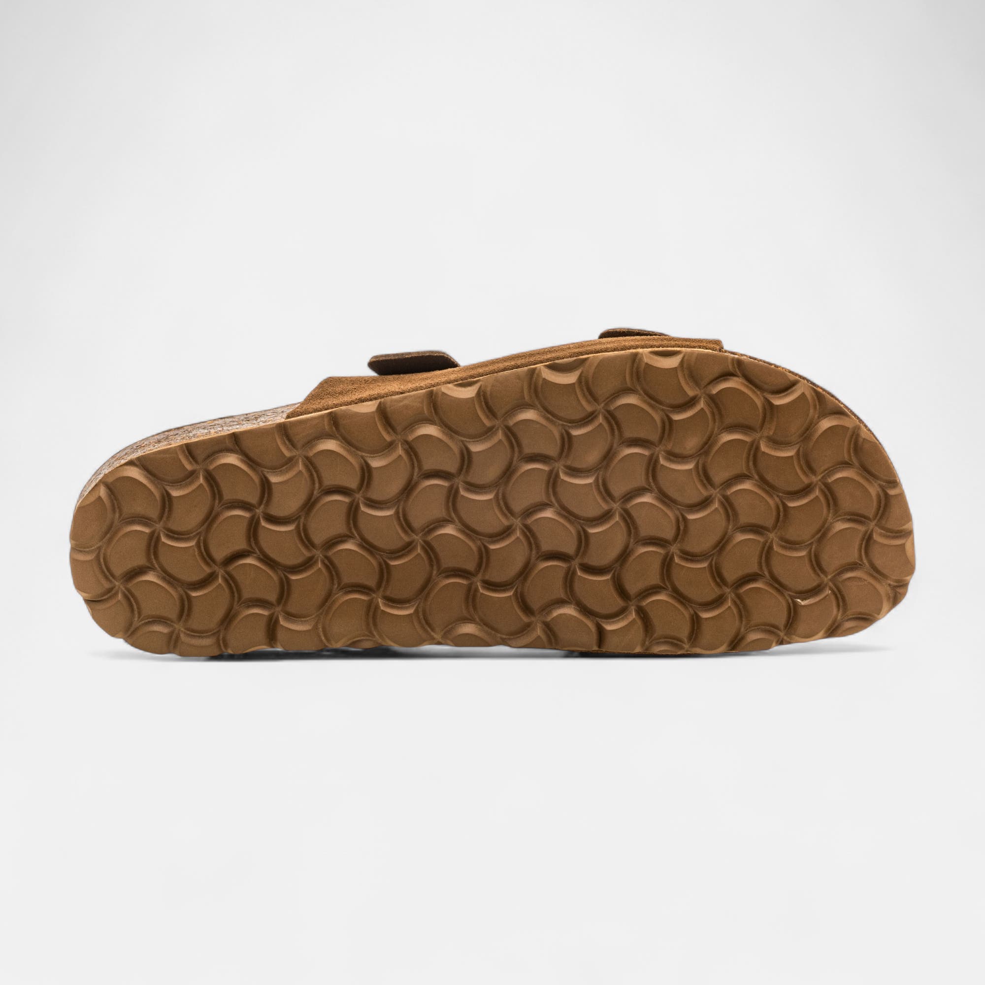 Mules semelle liège Femme en cuir marron
