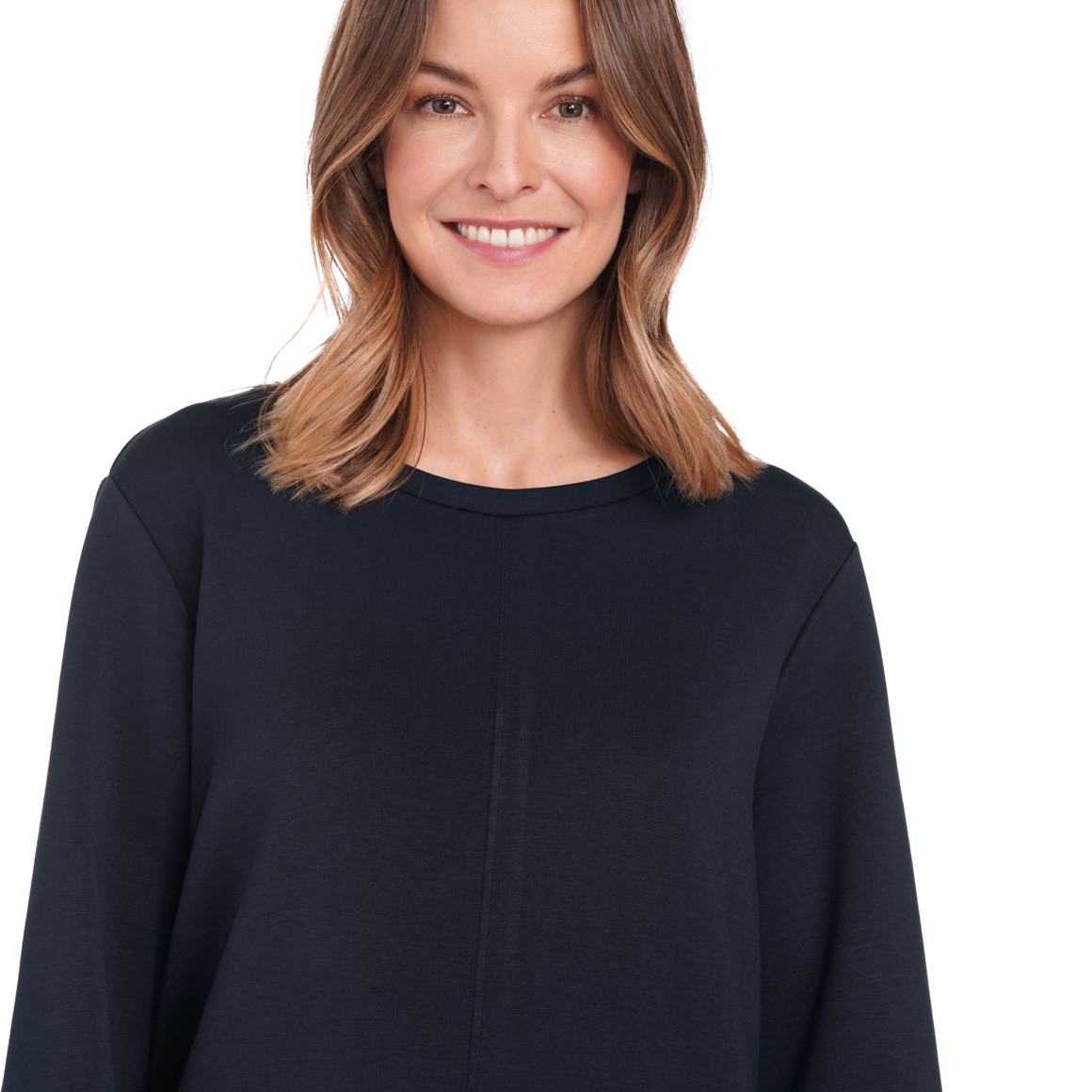 Gina Benotti Damen Sweatkleid mit 3/4-Arm dunkelblau