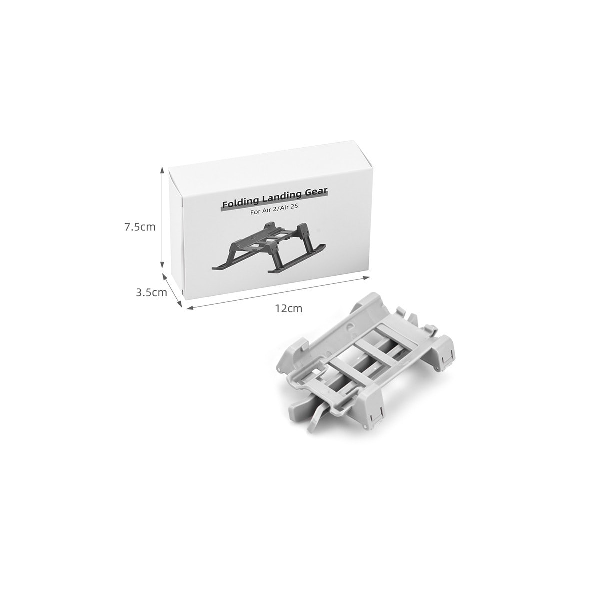Sammenleggbart stativ Drone Height Extender Landingsutstyr for DJI Air 2 Grå