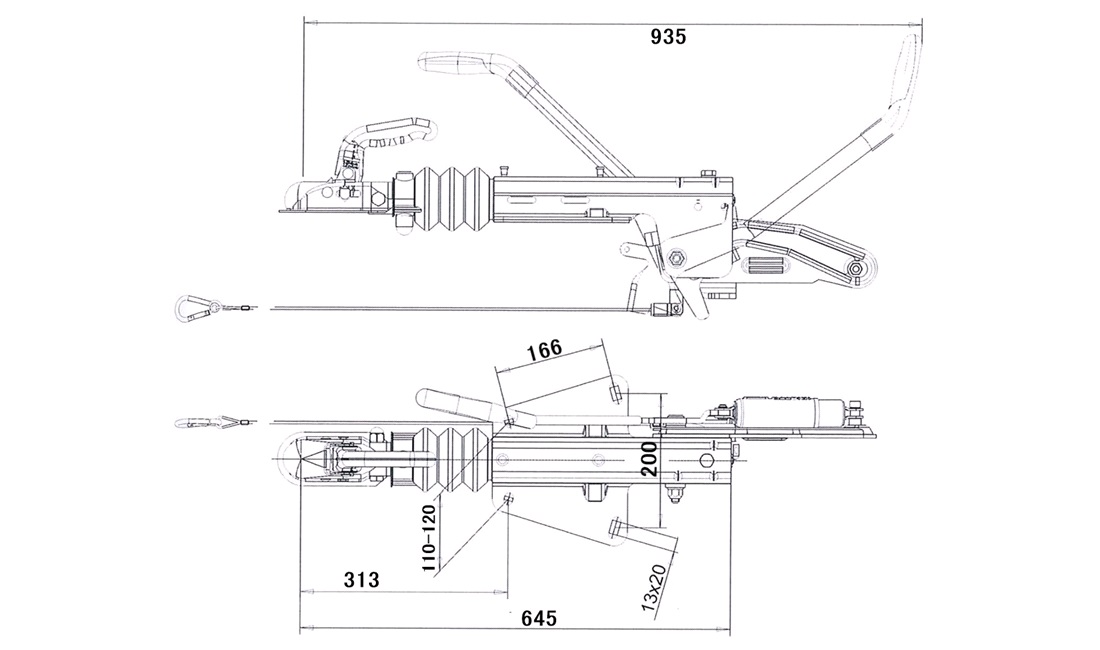 Påløbsbremse Knott KF13-E GF