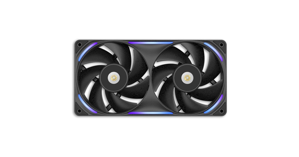 NZXTF240X RGB case fans  (Zwart, 2 stuks, 240 x 120 x 30 mm, PWM)