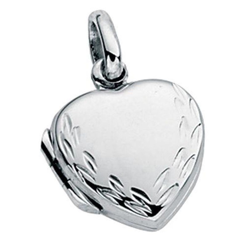 Collier pendentif coeur photo et sa Chaine de 51 cm en argent 925/1000