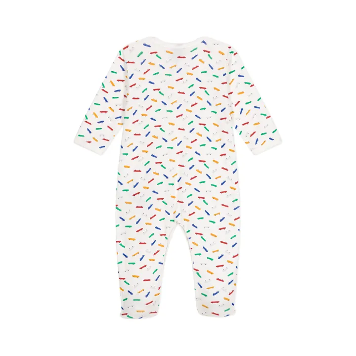 Petit Bateau Pyjama Miko Skates | Blanc