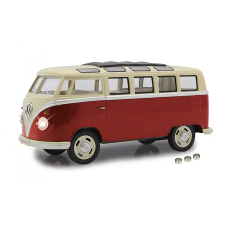Jamara VW T1 Bus 1:24 Diecast rot LED Sound Rückzugmotor