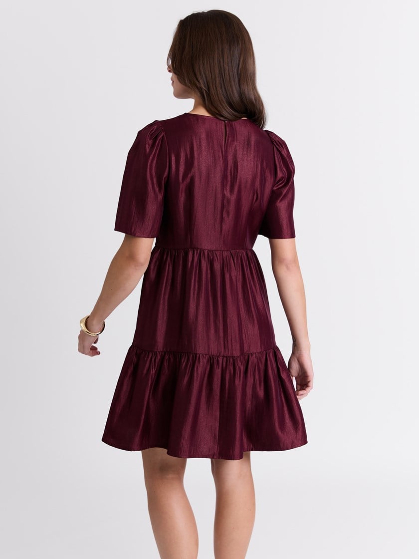 Charlene kjole Burgundy