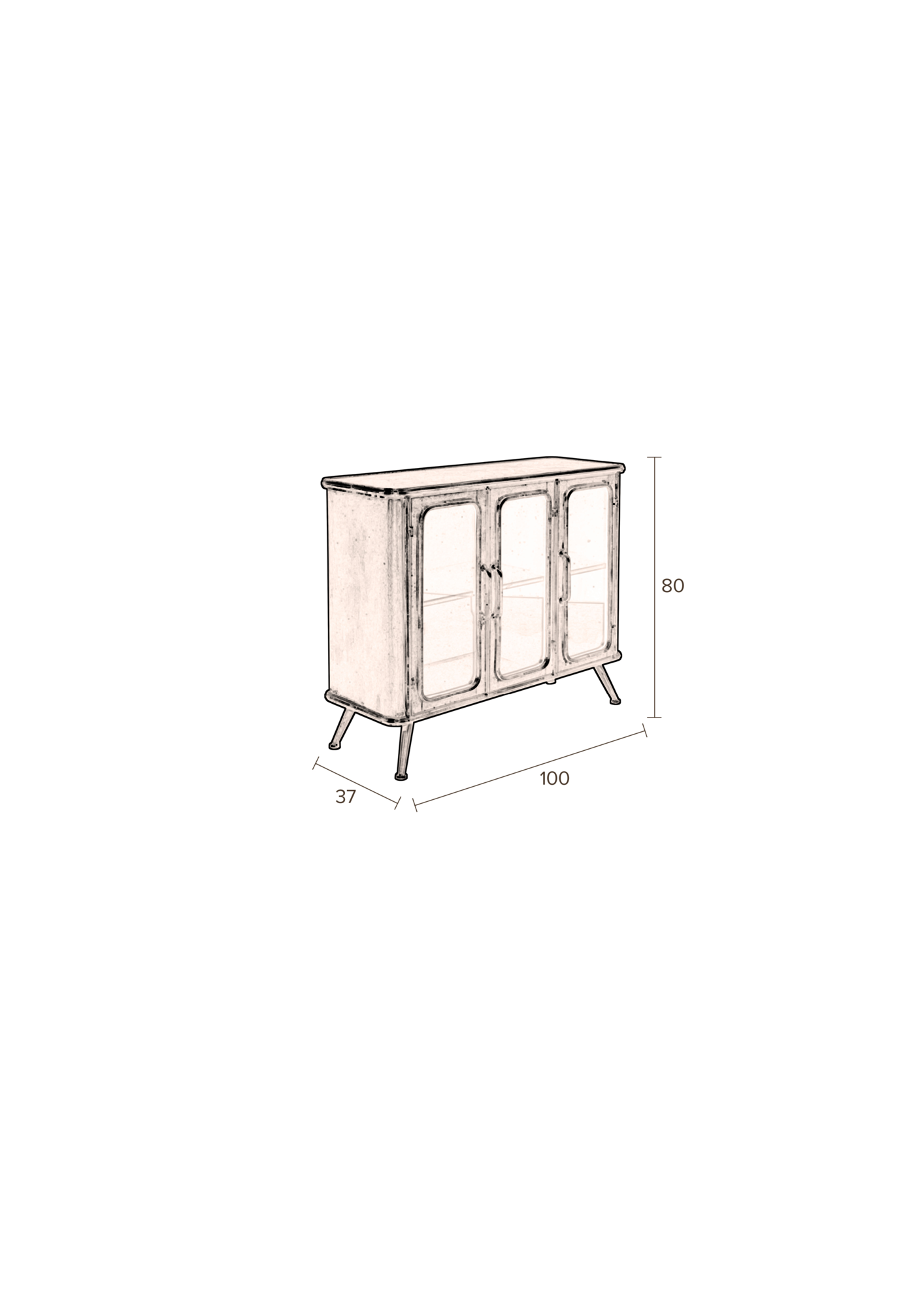 Dressoir Denza zwart