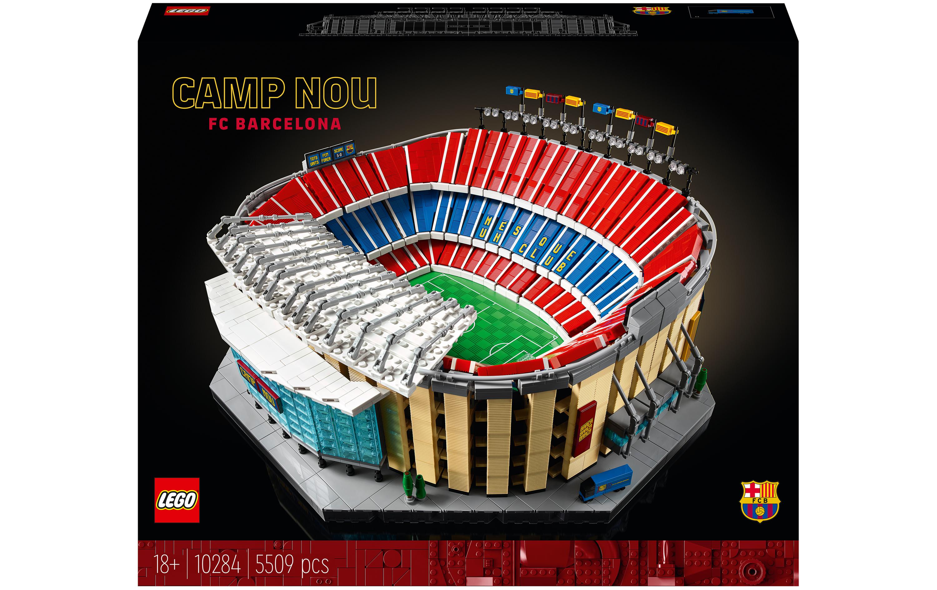 Icons Camp Nou – FC Barcelona 10284<br>Detailgetreues Modell des legendären Camp Nou