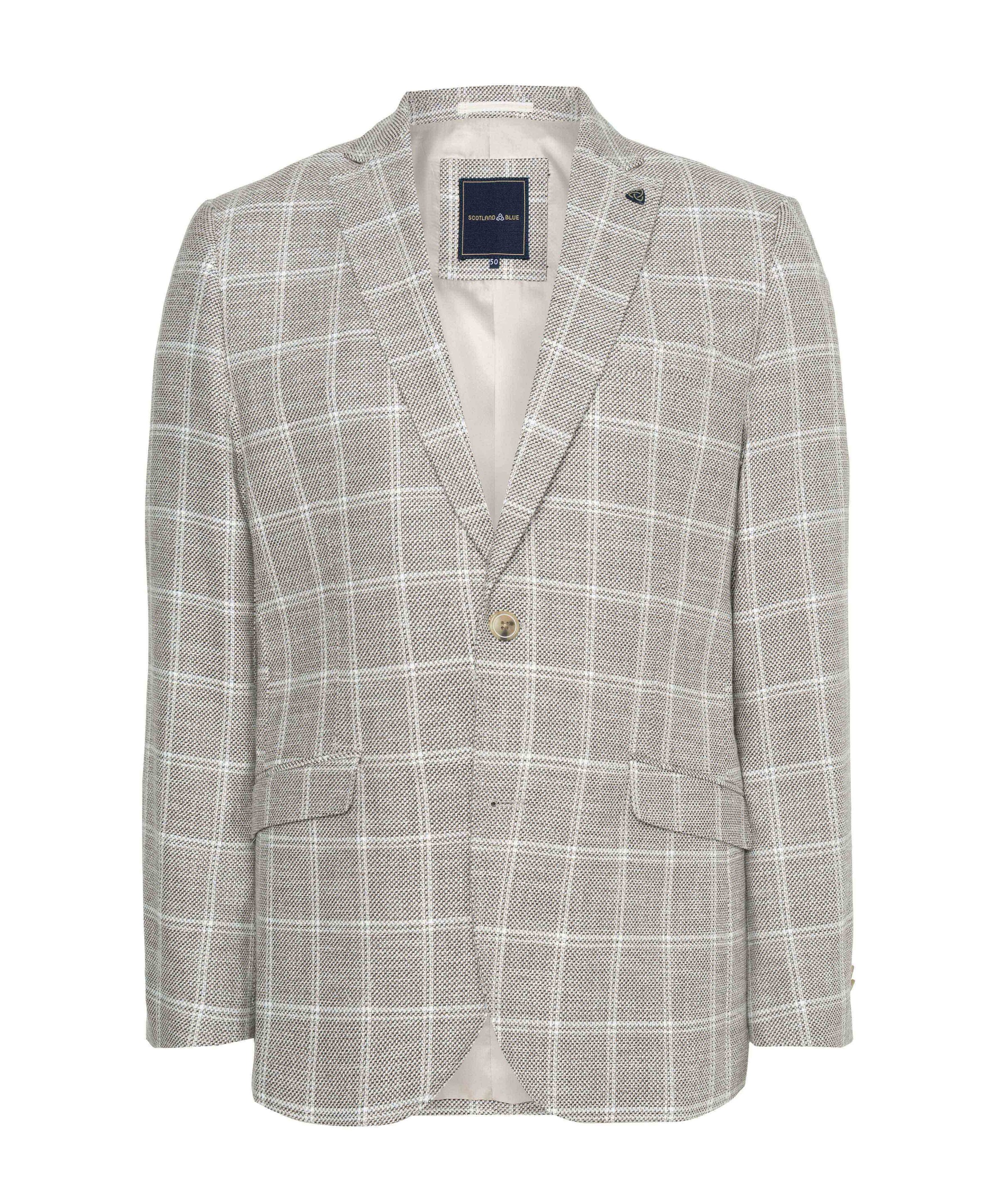 Scotland Blue Heren colbert beige