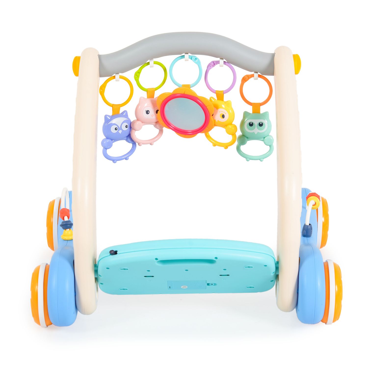Moni Lauflernwagen 2 in 1 Piano HE0637 Krabbeldecke, Spielbogen, Activitycenter blau
