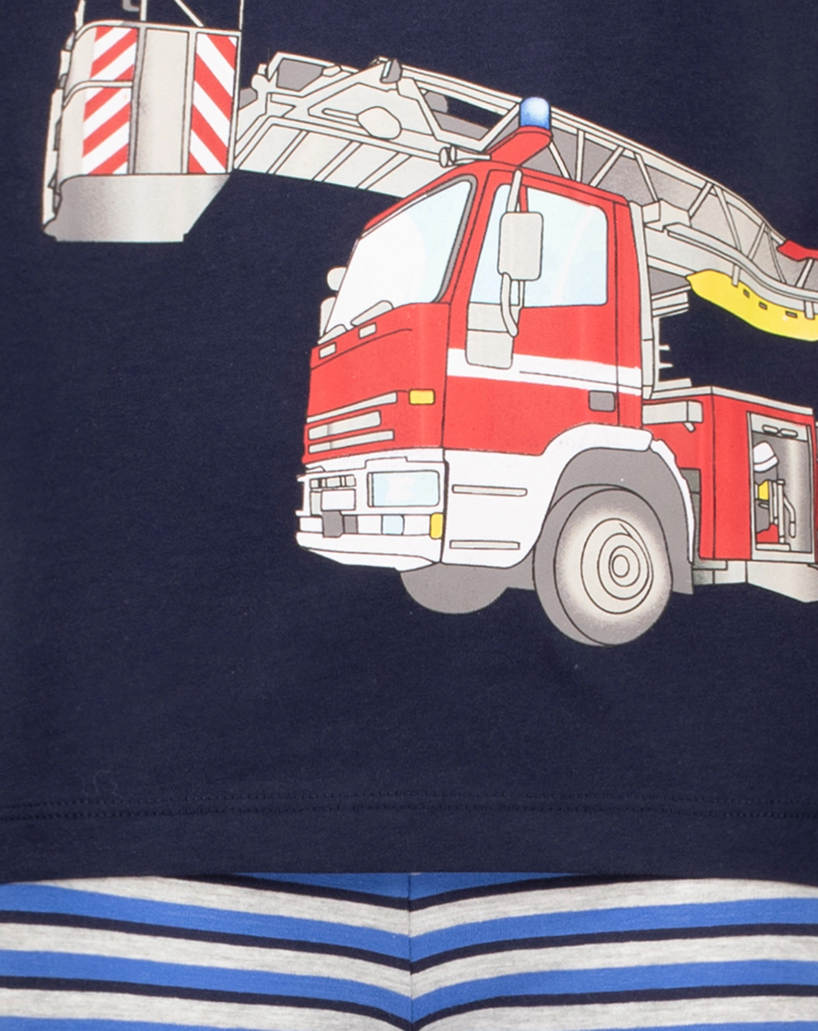 Schlafanzug FIRETRUCK kurz in navy