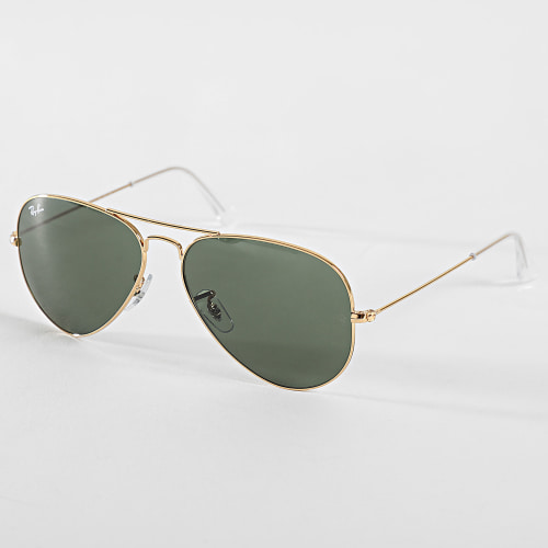 Lunettes De Soleil Aviator Large Metal RB3025 Bleu Vert