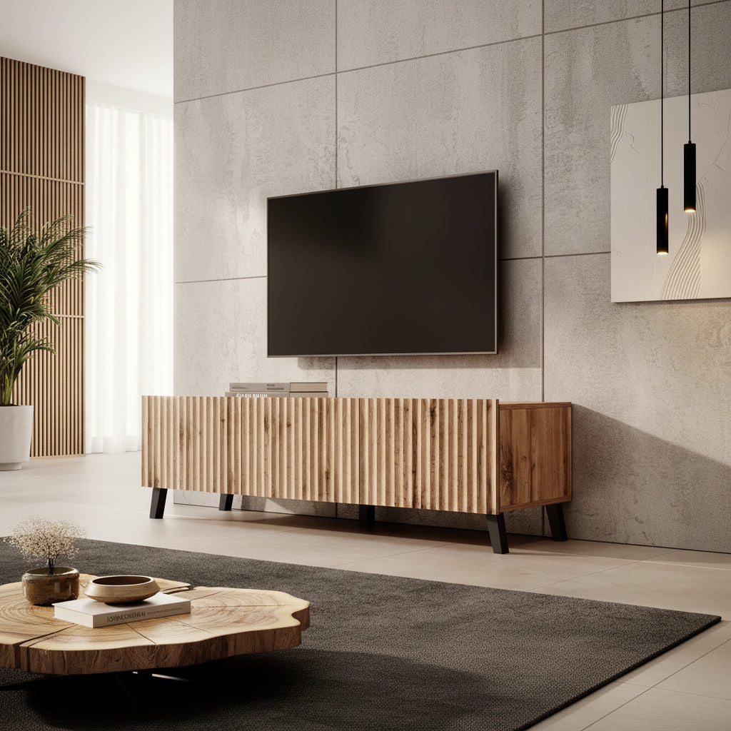Pepinos 2 - TV-Meubel - Eiken - 150x42x44 cm