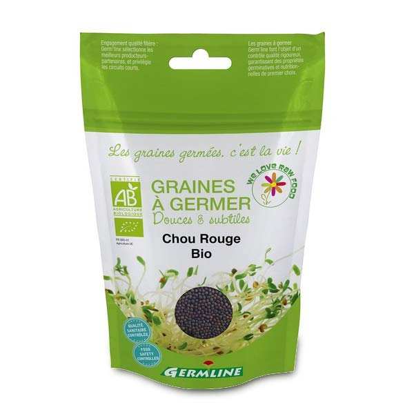 Chou rouge bio - Graines à germer