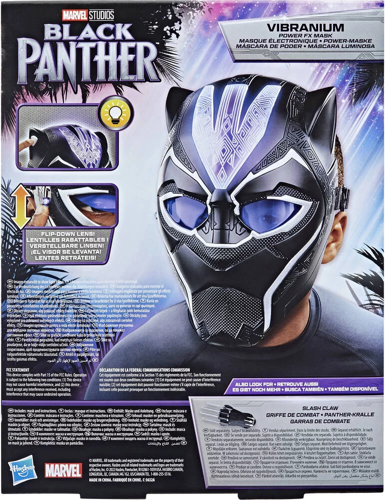 MARVEL - AVENGERS - DEGUISEMENT - BLACK PANTHER - MASQUE ELECTRONIQUE VIBRANIUM