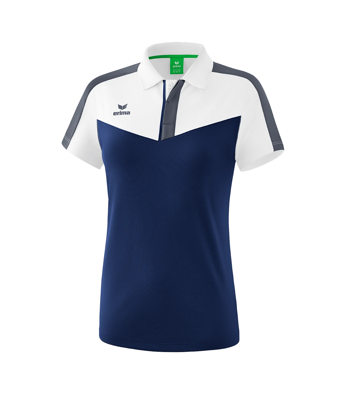 Erima Squad Poloshirt Damen Weiss Blau