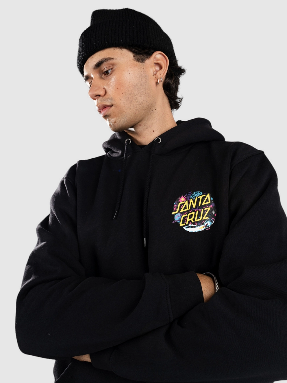 Santa Cruz Space Dot Hoodie black