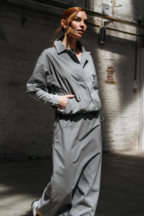Maicazz grijze dames blouse