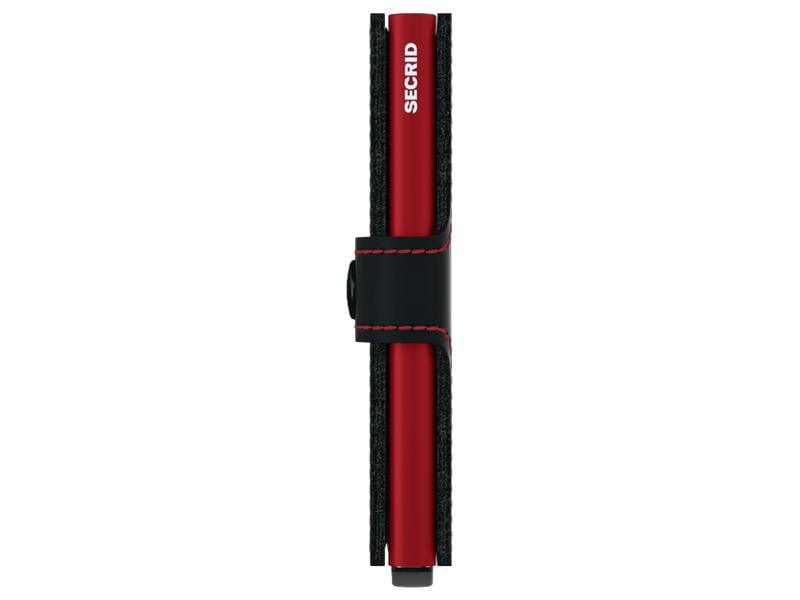 SECRID Portemonnaie Miniwallet Matte Black/Red Geldbörse mit RFID-Schutz